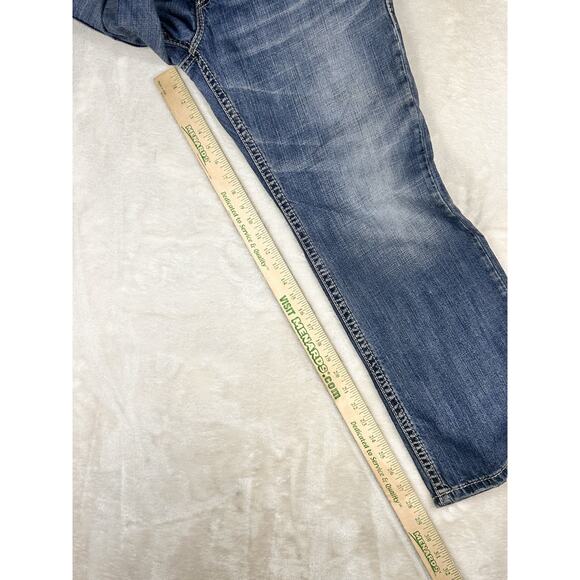 Silver Jeans Mens 34x30 Craig Bootcut Light Wash Denim Distressed Medium Wash - Picture 5 of 8